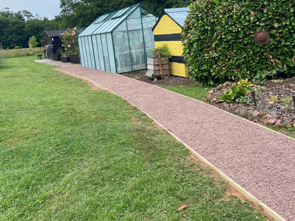 Practical all-weather garden pathway solution